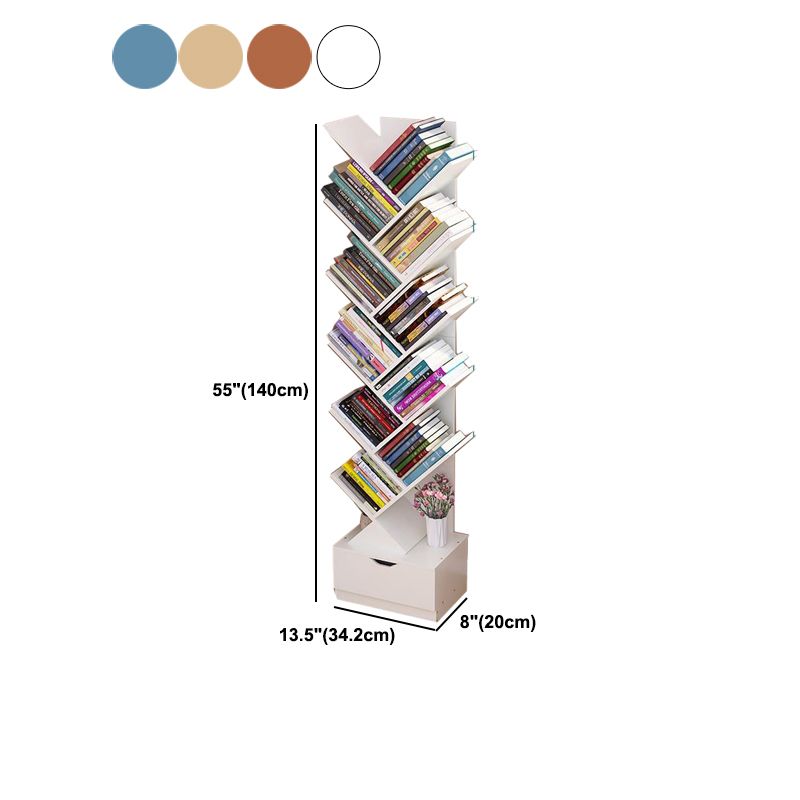 Modern Engineer Wood Bookshelf 7.87" Wide Office Shelf Bookcase Clearhalo 'Bookcases' 'furn' 'furn_bookcases' 'Furniture' 'Office Furniture' 1200x1200_4ceb809e-f950-4071-aa95-ba63dc192717