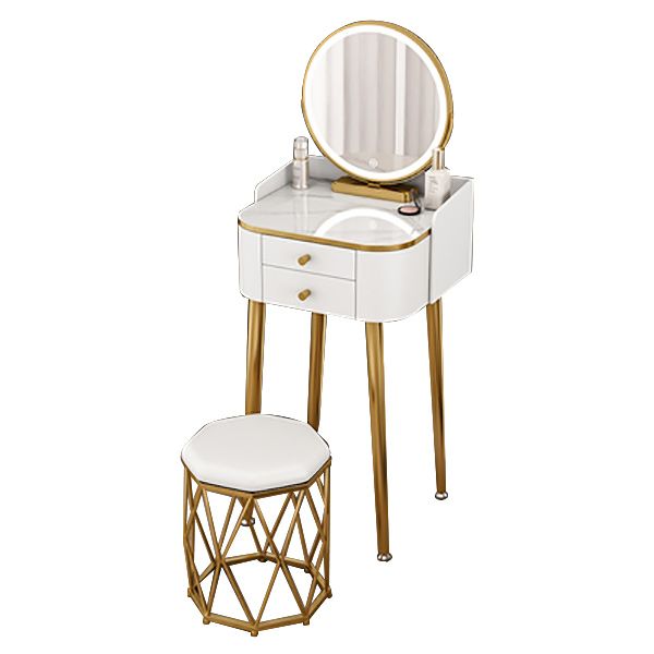 15.74" Wide Makeup Vanity Desk Glam Vanity Tables with 2 Drawers