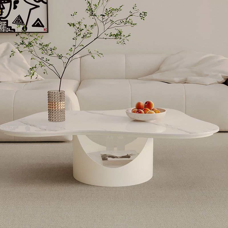 Modern Abstract Coffee Table with Storage Geometric Cocktail Table Clearhalo 'Coffee & Accent Tables' 'Coffee Tables' 'coffee_tables' 'furn' 'furn_coffee_tables' 'Furniture' 'Living Room Furniture' 1200x1200_4cebc29e-23c0-4d92-9713-5c71ccd835a4
