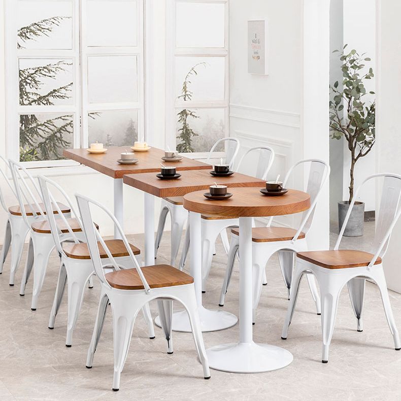 Metal Industrial Indoor Table Pine Solid Wood Top Table for Dining Room Clearhalo 'Dining Tables & Seating' 'Dining Tables' 'dining_table' 'furn' 'furn_dining_table' 'Furniture' 'furniture_dining_table' 'Kitchen & Dining Furniture' 'kitchen' 'kitchen_dining_table' 1200x1200_4ced238b-135f-4566-a9de-eaea201cee0e