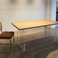 Industriële eettafel Houten eettafel Rechthoekige eettafel met plastic poten