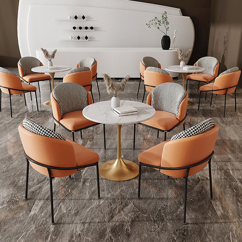 Glam Style 1/5 Pieces Dining Set White-gold Table Kitchen Set for Dining Room Clearhalo 'Dining Room Sets' 'Dining Tables & Seating' 'dining_room_set' 'furn' 'furn_dining_room_set' 'Furniture' 'furniture_dining_room_set' 'Kitchen & Dining Furniture' 'kitchen&dining_furn' 'kitchen' 1200x1200_4cee4886-dec2-46f8-8587-e9fa1f8160c0
