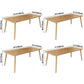 Dining Room Simple Solid Wood Rectangular Dining Table with 4 Legs Base Clearhalo ' dining_table' 'Dining Tables & Seating' 'Dining Tables' 'Furniture' 'furniture_dining_table' 'Kitchen & Dining Furniture' 'kitchen&dining_furn' 'kitchen' 'kitchen_dining_table' 1200x1200_4cef6ce4-09d1-4269-9384-b039f639abd5