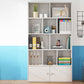 Closed Wooden Bookshelf Modern Home Living Room Standard Bookcase with Door Clearhalo 'Bookcases' 'furn' 'furn_bookcases' 'Furniture' 'Office Furniture' 1200x1200_4cefc836-6adb-44de-a253-39e5617155a1