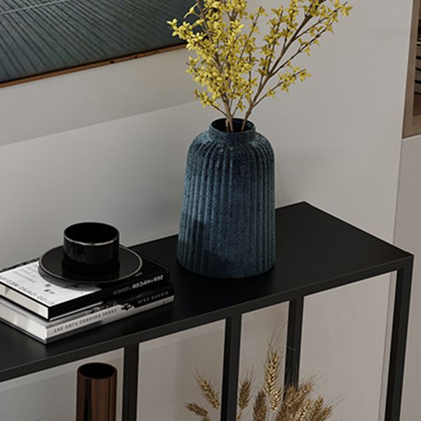 Contemporary Rectangle Console Accent Table Antique Finish Sofa Table