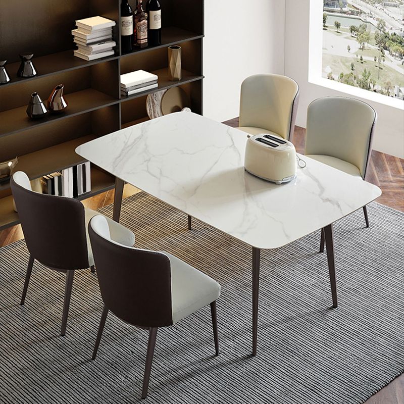 Modern Stone Rectangle Dining Table Home Kitchen Dinner Tripod Base Dining Table Clearhalo ' dining_table' 'Dining Tables & Seating' 'Dining Tables' 'furn' 'furn_dining_table' 'Furniture' 'furniture_dining_table' 'Kitchen & Dining Furniture' 'kitchen&dining_furn' 'kitchen' 'kitchen_dining_table' 1200x1200_4cf0f0bf-4bf1-48a3-8ef2-bff592cb08a9