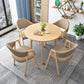 Minimalist Round Shape MDF Table Standard Dining Table for Kitchen Clearhalo ' dining_table' 'Dining Tables & Seating' 'Dining Tables' 'furn' 'furn_dining_table' 'Furniture' 'furniture_dining_table' 'Kitchen & Dining Furniture' 'kitchen&dining_furn' 'kitchen' 'kitchen_dining_table' 1200x1200_4cf2b06a-29b9-40a2-bdda-cc98955ebbde