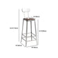 1/2/3 Pieces Industrial Pub Table Set Silver and Brown Bar Table and Stools