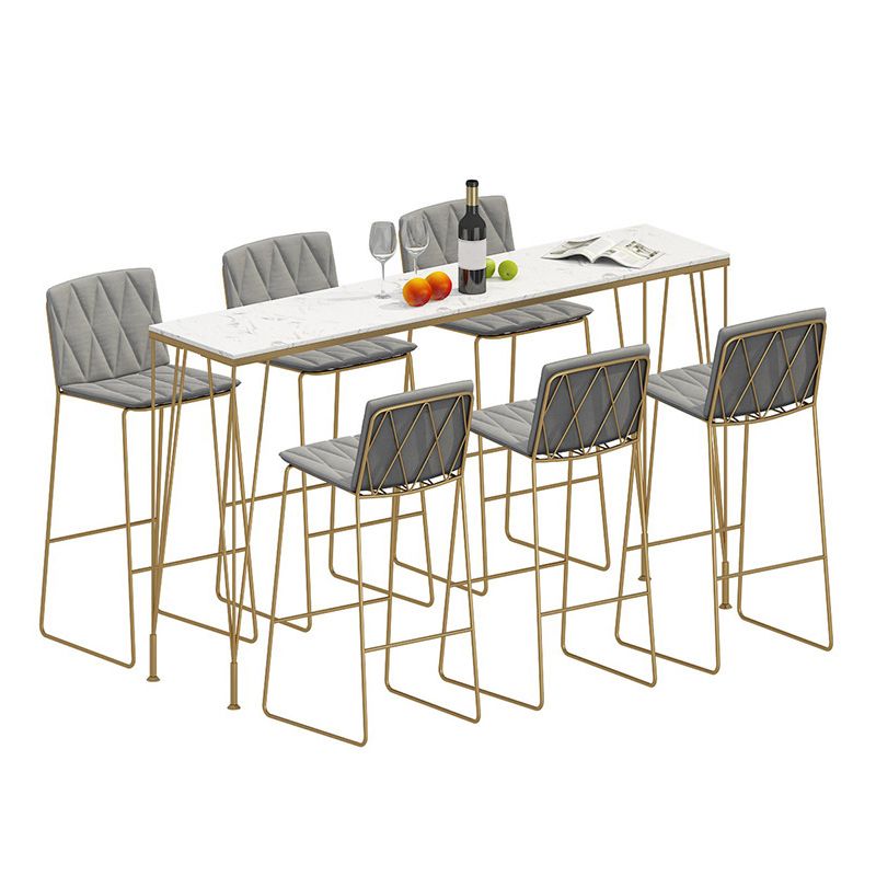 1/4/7 Pieces Bar Stool and Table Set Rectangular Bar Table Set Clearhalo 'Bar Furniture' 'furn' 'furn_home_bar_bar_sets' 'Furniture' 'Home Bars & Bar Sets' 'home_bar_bar_sets' 'Kitchen & Dining Furniture' 1200x1200_4cf49057-a8fc-4c23-9b52-4bc6997363ec