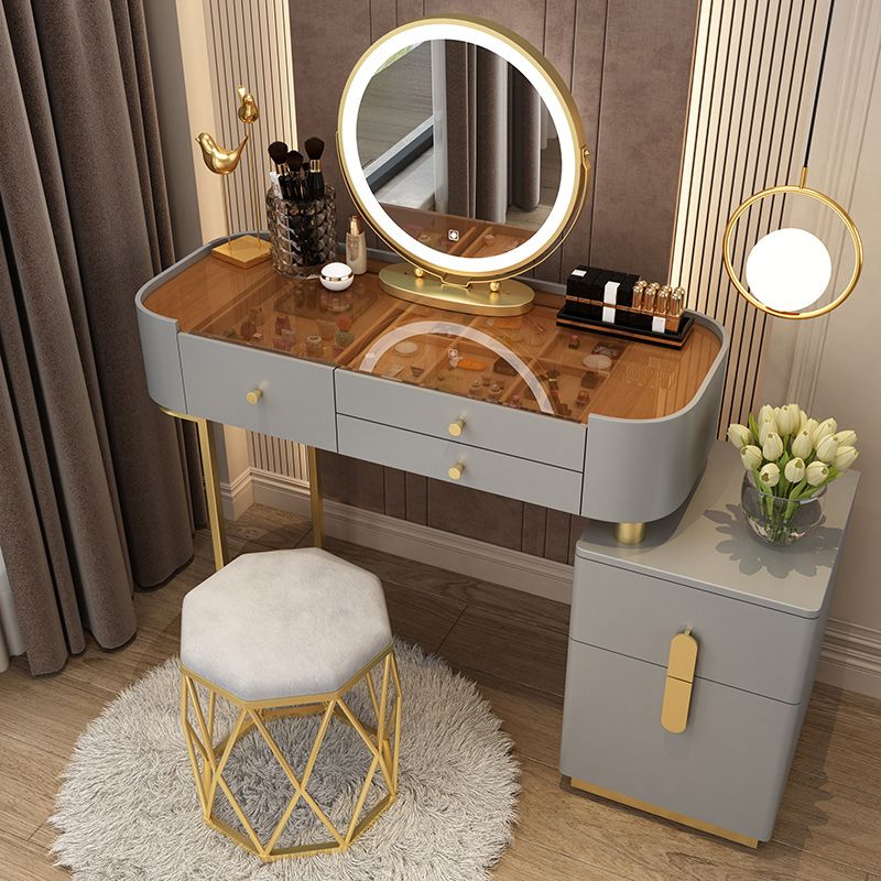 Glam Glam Vanity Driping da letto per camera da letto Scrivania con campeggio con cassetto