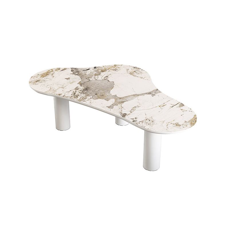 Contemporary Stone Geometric Coffee Table 3 Legs Coffee Cocktail Table Clearhalo 'Coffee & Accent Tables' 'Coffee Tables' 'coffee_tables' 'furn' 'furn_coffee_tables' 'Furniture' 'Living Room Furniture' 1200x1200_4cf9df12-d503-43cf-bb1a-370b699a5957