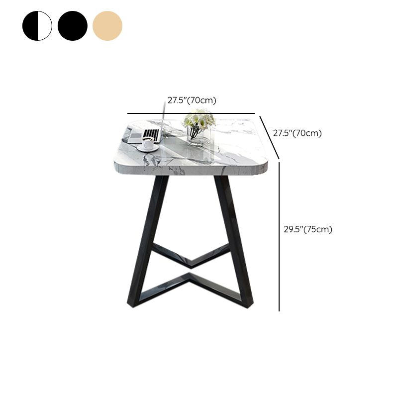 Modern Dining Table Square Dining Table for Kitchen Dining Room