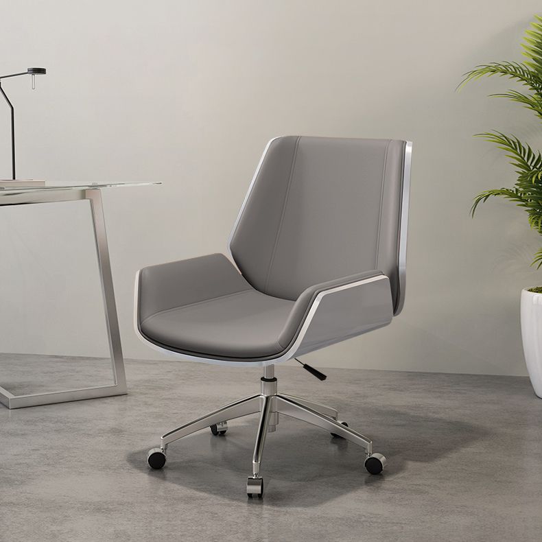 Mid Back Conference Chair Faux Leather Armless Chair for Home Office Clearhalo 'furn' 'furn_office_chair' 'Furniture' 'furniture_office_chair' 'Office Chairs' 'Office Furniture' 'office_chair' 1200x1200_4cfd3d0c-c348-4249-9365-6b87b69d08f5
