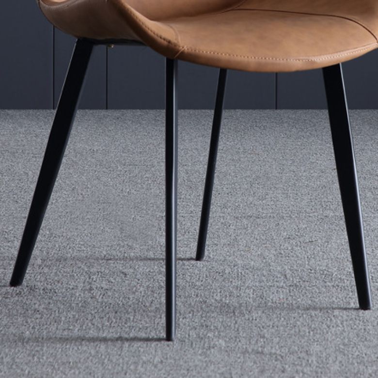 Sedia industriale imbottita senza braccioli da cucina Parsons Side Chair