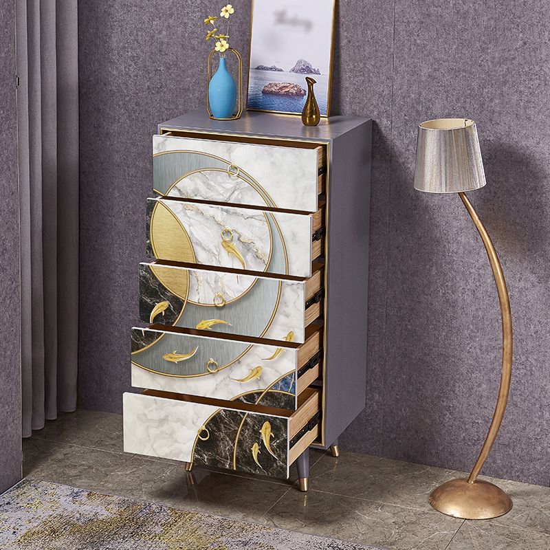 Birch Wood Wohnzimmer Sideboardschrank moderner Buffet -Serverschrank mit Schubladen