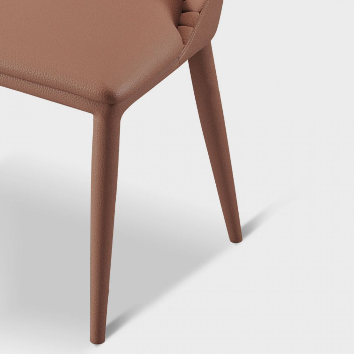 Modern Dining Room Side Chairs Faux Leather Armless Dining Chairs