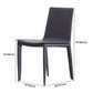 Contemporary Style Leather Dining Side Chair Solid Back Armless Side Chair Clearhalo ' kitchen&dining_furn' 'Dining Chairs' 'Dining Tables & Seating' 'dining_chair' 'furn' 'furn_dining_chair' 'Furniture' 'furniture_dining_chair' 'Kitchen & Dining Furniture' 'kitchen' 1200x1200_4d00d540-9562-4a21-b3b9-b32b83895341