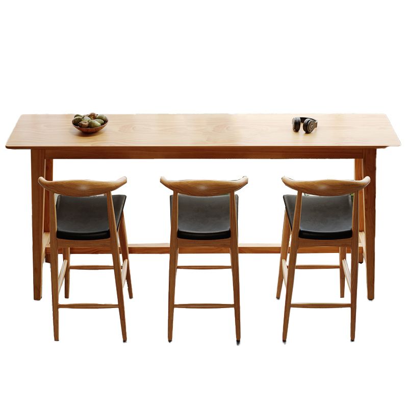 1/4 Pieces Table and Stool Set Modern Solid Wood Pub Dining Set Clearhalo 'Bar Furniture' 'furn' 'furn_home_bar_bar_sets' 'Furniture' 'Home Bars & Bar Sets' 'home_bar_bar_sets' 'Kitchen & Dining Furniture' 1200x1200_4d019a5b-9d47-4ef6-b871-8ef188630d13