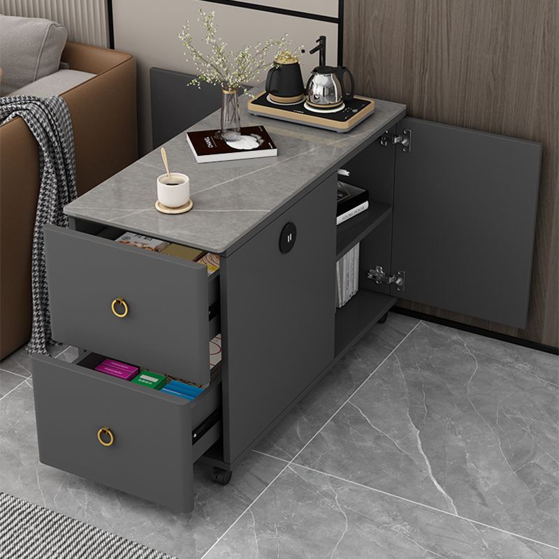 Tavolo da snack estremo del rettangolo contemporaneo con cassetti di archiviazione