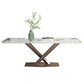 Metal Contemporary Rectangular Dining Table Sintered Stone Table for Dining Room and Kitchen Clearhalo ' dining_table' 'Dining Tables & Seating' 'Dining Tables' 'furn' 'furn_dining_table' 'Furniture' 'furniture_dining_table' 'Kitchen & Dining Furniture' 'kitchen&dining_furn' 'kitchen' 'kitchen_dining_table' 1200x1200_4d01fa7b-fe6e-4edc-808a-b8bfca749d10