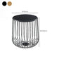 Metal Geometric Coffee Table Mid-Century Modern Frame Cocktail Table with Storage