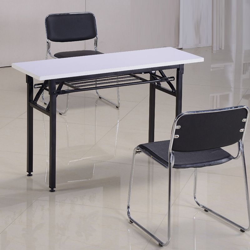 Moderne armlose gepolsterte Bürostuhl Schwarz Leather Management Conference Stuhl