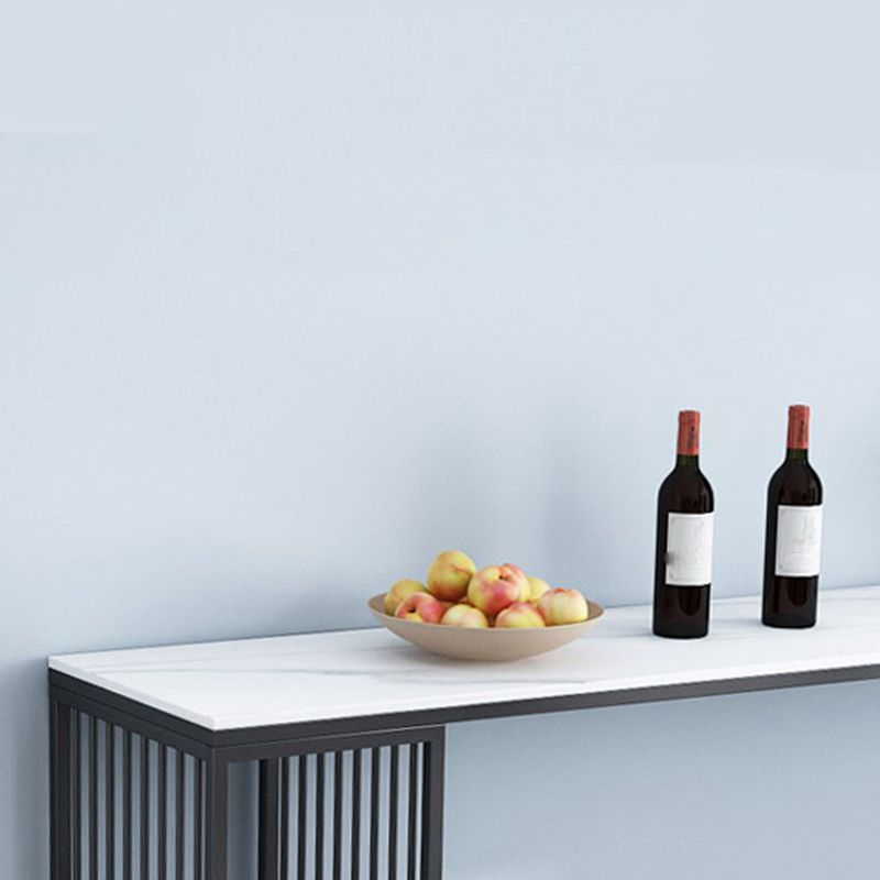 Modern Style Rectangle Stone Bar Height Pub Table for Living Room Clearhalo 'Bar Furniture' 'Bar Tables' 'bar_tables' 'furn' 'furn_bar_tables' 'Furniture' 'Kitchen & Dining Furniture' 1200x1200_4d02f2d9-2002-49f9-be69-66ecdb03d18b