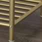 Comodino Glam con 1 ripiano, comodino con contenitori aperti e gambe, alto 21,3 pollici