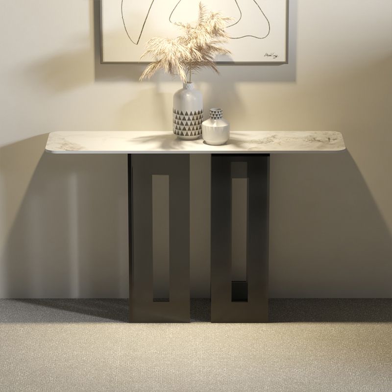 ホール用のアクリルブラケットを備えたモダンな長方形コンソールアクセントテーブル