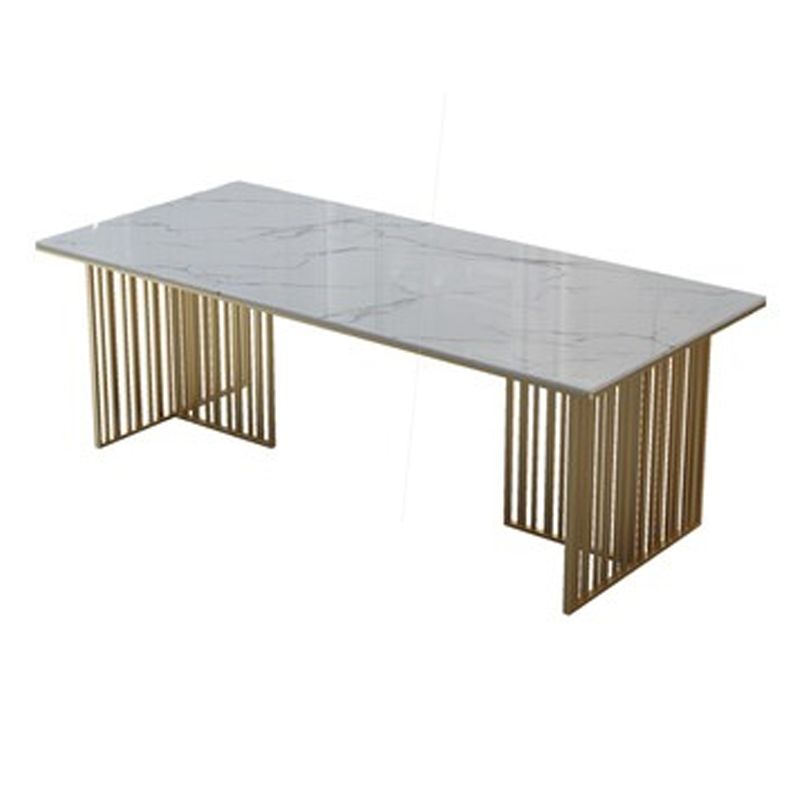 Luxury Sintered Stone Top Dining Table Rectangle Indoor Table with Double Pedestal Base Clearhalo ' dining_table' 'Dining Tables & Seating' 'Dining Tables' 'furn' 'furn_dining_table' 'Furniture' 'furniture_dining_table' 'Kitchen & Dining Furniture' 'kitchen&dining_furn' 'kitchen' 'kitchen_dining_table' 1200x1200_4d040539-dcc8-450a-9527-c8093b92132f