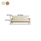 30,3 "H FAUX CUIR BRORN / BLANC SQUARD BRAU SOFA pour le salon
