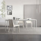Modern White Dining Table Set 1/2/5/6/7 Pieces Rectangle Dinette Set with Sintered Stone Clearhalo 'Dining Room Sets' 'Dining Tables & Seating' 'dining_room_set' 'furn' 'furn_dining_room_set' 'Furniture' 'Kitchen & Dining Furniture' 1200x1200_4d068564-2a3e-4142-be5c-787278ad6c35