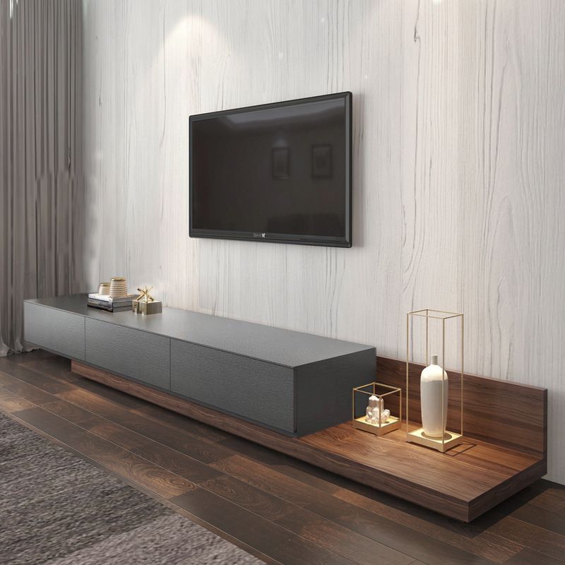 Moderne 3 laden tv -standaard console houten tv -console voor woonkamer
