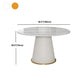 Glam Sintered Stone Dining Table Round Dining Table with Pedestal Base Clearhalo 'Dining Tables & Seating' 'Dining Tables' 'dining_table' 'furn' 'furn_dining_table' 'Furniture' 'furniture_dining_table' 'Kitchen & Dining Furniture' 'kitchen' 'kitchen_dining_table' 1200x1200_4d09c19f-dc5d-4754-b9d0-7e07540989ba