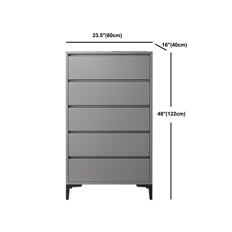 Contemporary Rectangle Accent Chest, Wooden Chest in Grey with Drawers Clearhalo 'Cabinets & Chests' 'cabinets_chests' 'furn' 'furn_cabinets_chests' 'Furniture' 'Living Room Furniture' 1200x1200_4d0a4ce0-5c46-41ae-baf8-51dfe6731cf4