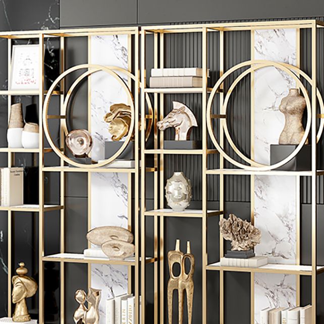 11.81"W Bookcase Glam Style Open Back Bookcase for Home Office Clearhalo 'Bookcases' 'furn' 'furn_bookcases' 'Furniture' 'furniture_bookcases' 'kitchen' 'kitchen_bookcases' 'Living Room Furniture' 'Office Furniture' 1200x1200_4d0dd5d8-c978-49e6-b7dc-9836cf7b13d8