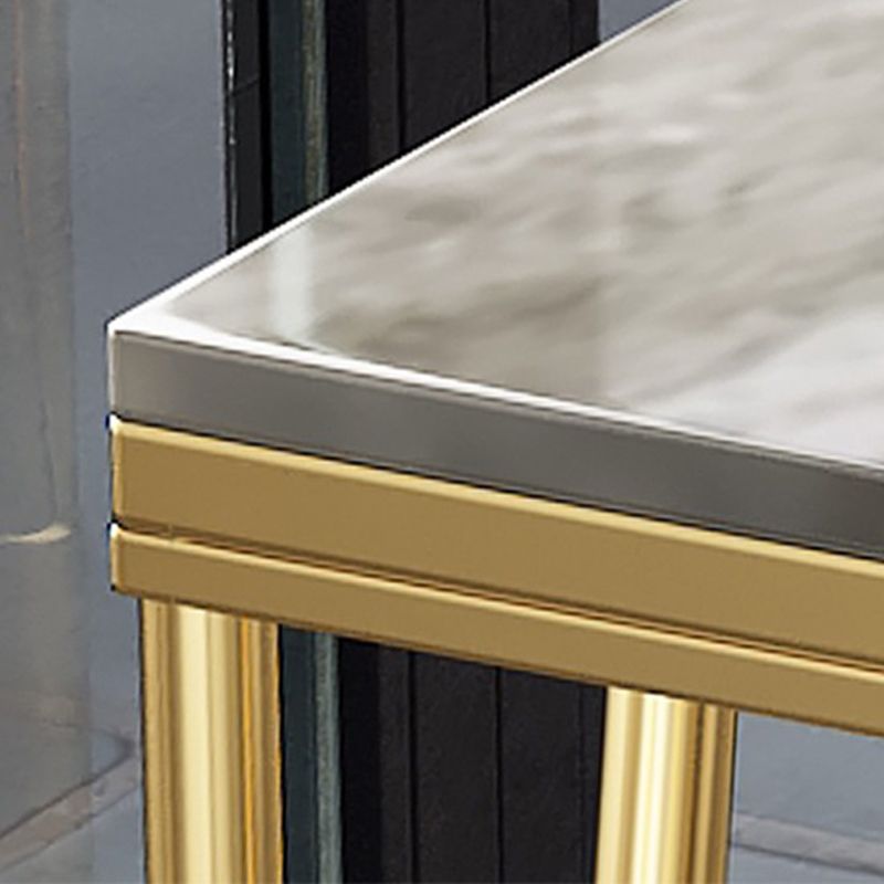 Stone Bar Dining Table Modern Rectangle Bar Table with 4 Legs Base for Dining Room Clearhalo 'Bar Furniture' 'Bar Tables' 'bar_tables' 'furn' 'furn_bar_tables' 'Furniture' 'furniture_bar_tables' 'Kitchen & Dining Furniture' 1200x1200_4d0dda72-93fc-4610-9164-e0bf9decebb2