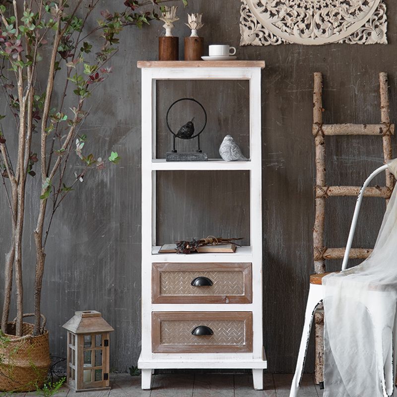 コンテンポラリー13.8 "幅の木製の胸、引き出し付きの長方形のアクセントキャビネット