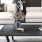 17.7" High Trestle Coffee Table Black Finish Slate Top Cocktail Table Clearhalo 'Coffee & Accent Tables' 'Coffee Tables' 'coffee_tables' 'furn' 'furn_coffee_tables' 'Furniture' 'Living Room Furniture' 1200x1200_4d0facce-cade-43b1-96a3-20d4079694f0