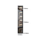 Black Manufactured Wood Cabinet with Glass Doors Modern Storage Cabinet Clearhalo 'Armoires & Wardrobes' 'armoires_wardrobes' 'Bedroom Furniture' 'furn' 'furn_armoires_wardrobes' 'Furniture' 1200x1200_4d10789e-4298-4501-aee6-6da5c8ad8fc7