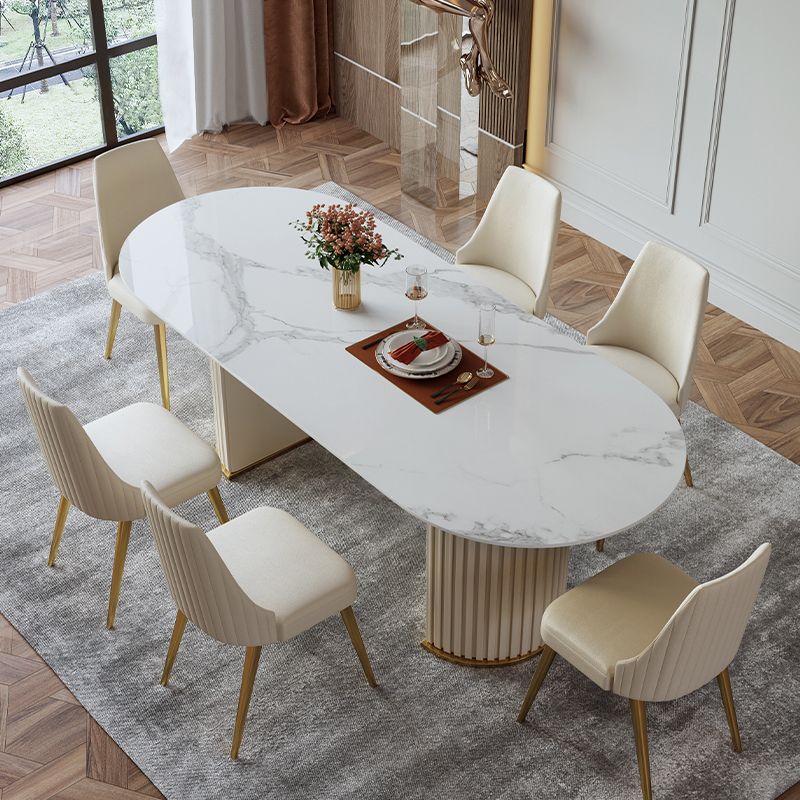 1/4/5/7 Pcs Sintered Stone Dining Room Set Dining Room Table and Chair Set Clearhalo 'Dining Room Sets' 'Dining Tables & Seating' 'dining_room_set' 'furn' 'furn_dining_room_set' 'Furniture' 'furniture_dining_room_set' 'Kitchen & Dining Furniture' 1200x1200_4d10b204-6801-4539-9d25-feba790fee92