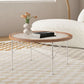 15"H Tropical Coffee Table Glass 4 Legs Coffee Cocktail Table Clearhalo 'Coffee & Accent Tables' 'Coffee Tables' 'coffee_tables' 'furn' 'furn_coffee_tables' 'Furniture' 'Living Room Furniture' 1200x1200_4d11a701-ccb3-4104-946c-532c75461f15