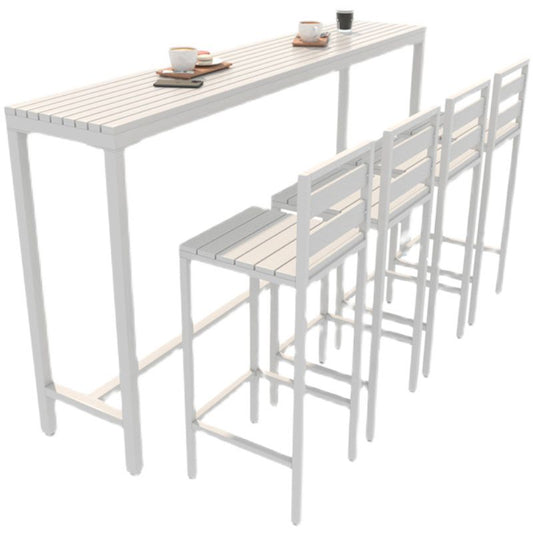 Cafe Footrest Bar Height Table Modern Wood Fixed Table Bistro Bar Table Clearhalo 'Bar Furniture' 'Bar Tables' 'bar_tables' 'furn' 'furn_bar_tables' 'Furniture' 'furniture_bar_tables' 'Kitchen & Dining Furniture' 'kitchen&dining_furn' 'kitchen' 1200x1200_4d124d5e-258d-4c06-9c47-82a80f3d688a