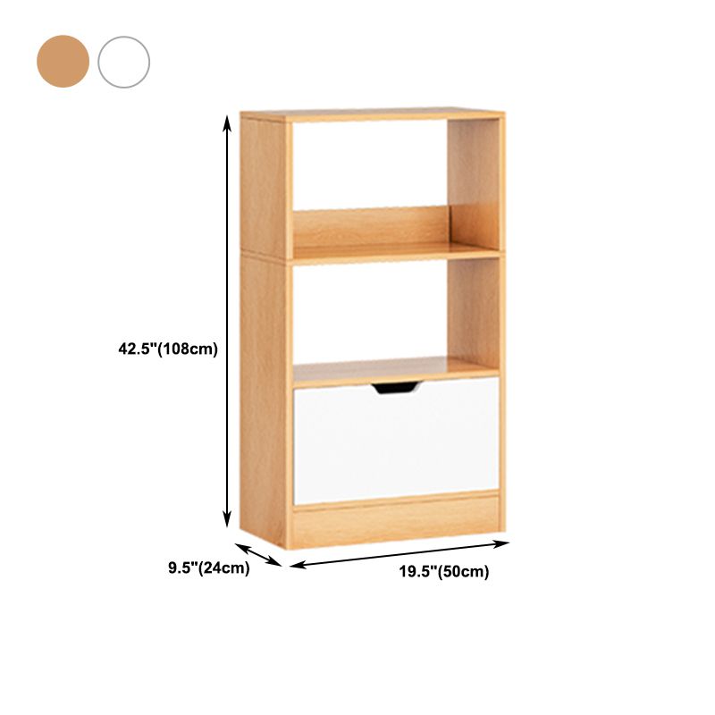 Modern Style Bookshelf Engineer Wood Bookcase for Study Room