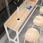 Rectangular Bar-height Table Wood Top Pub Table with White Base Clearhalo 'Bar Furniture' 'Bar Tables' 'bar_tables' 'furn' 'furn_bar_tables' 'Furniture' 'Kitchen & Dining Furniture' 1200x1200_4d14481c-5fee-4e94-ae3e-9ea9880c9a49