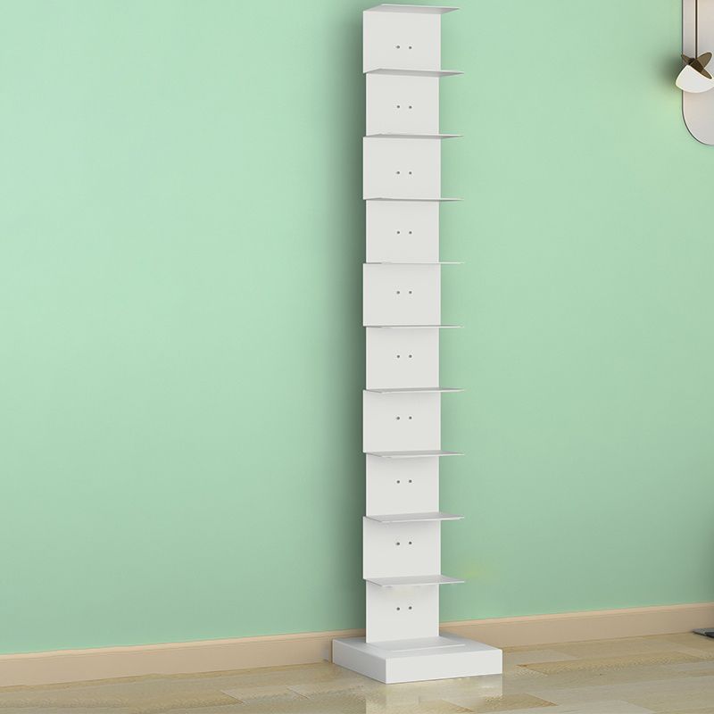 Modern Steel Bookcase, White, Geometric Bookshelf for Any Room Clearhalo 'Bookcases' 'furn' 'furn_bookcases' 'Furniture' 'Office Furniture' 1200x1200_4d181adb-4a15-4d1e-83f0-8bbac2079d8b