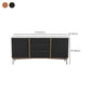 Glam Sideboard Wood Server Gabinet con spazio per la sala da pranzo
