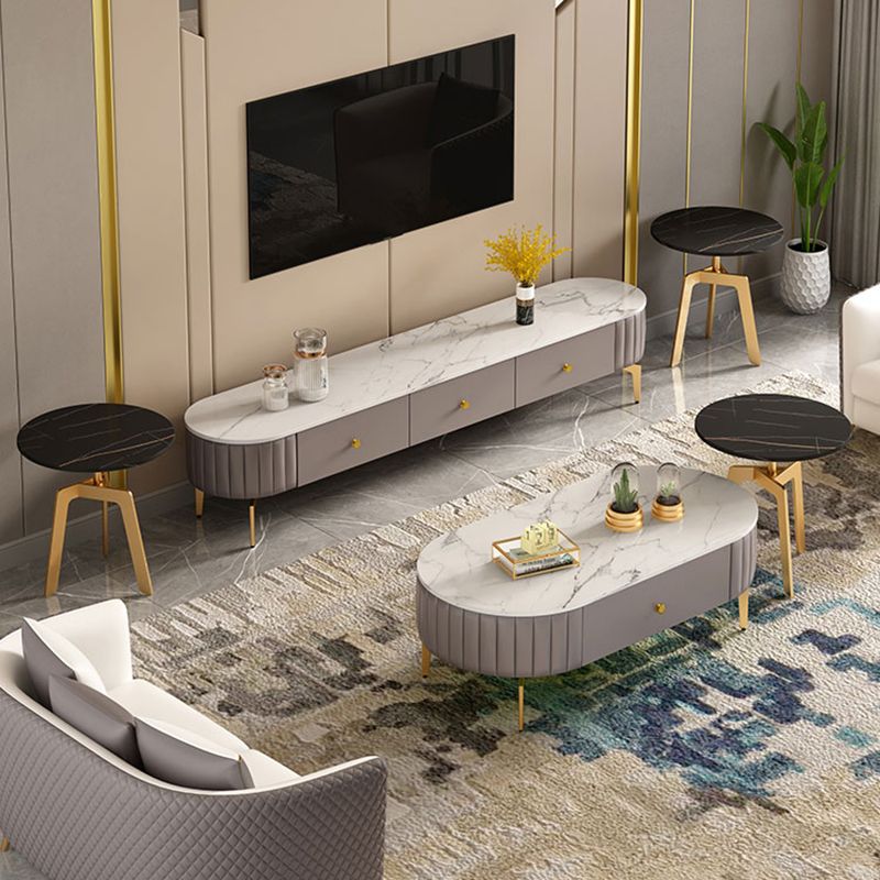 Scandinavian TV Media Stand Enclosed Storage TV Stand Console Clearhalo 'furn' 'furn_tv_stands_entertainment_centers' 'Furniture' 'Living Room Furniture' 'TV Stands & Entertainment Centers' 'TV Stands & Media Storage Furniture' 'tv_stands_entertainment_centers' 1200x1200_4d1ff7cc-cc28-4433-9281-0108435b6dda