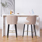 Glam Backrest Bar Stool Upholstered Counter Stool for Bristol with Wooden Legs Clearhalo 'Bar Furniture' 'Bar Stools' 'bar_stools' 'furn' 'furn_bar_stools' 'Furniture' 'Kitchen & Dining Furniture' 1200x1200_4d210173-8538-48db-91da-f31f7f10be56