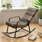 Modern Indoor Rattan Rocking Chair Single Relaxing Rocking Chair